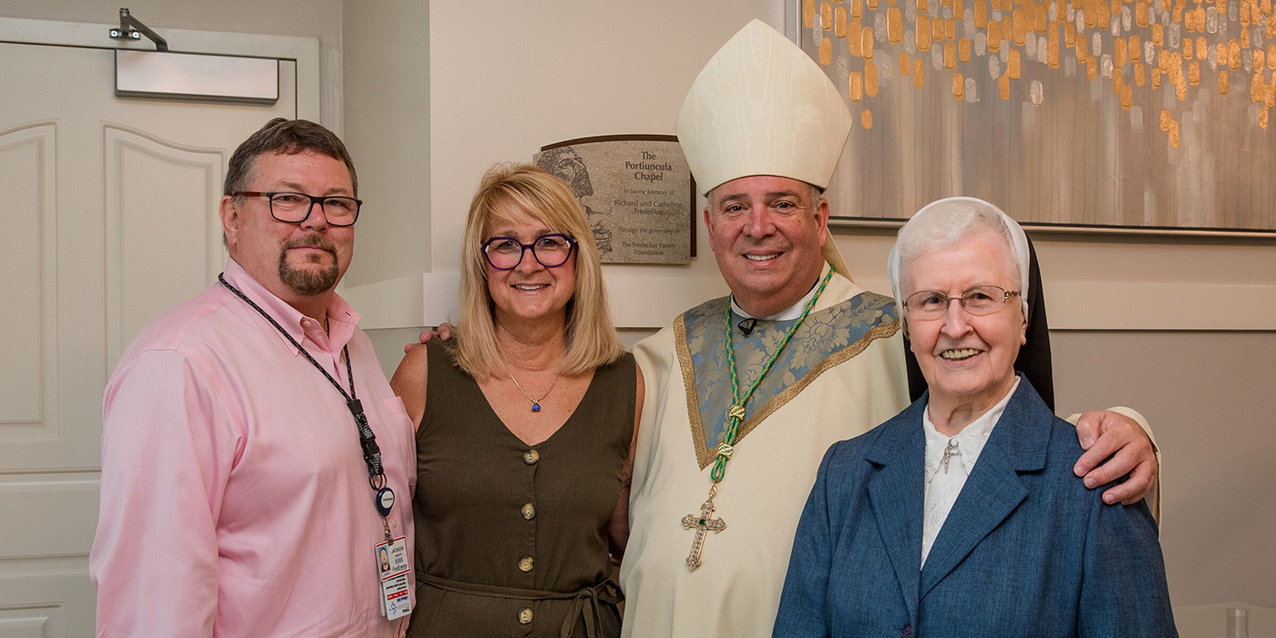 Bishop Perez blesses new memory support unit, chapel at Mount Alverna Village