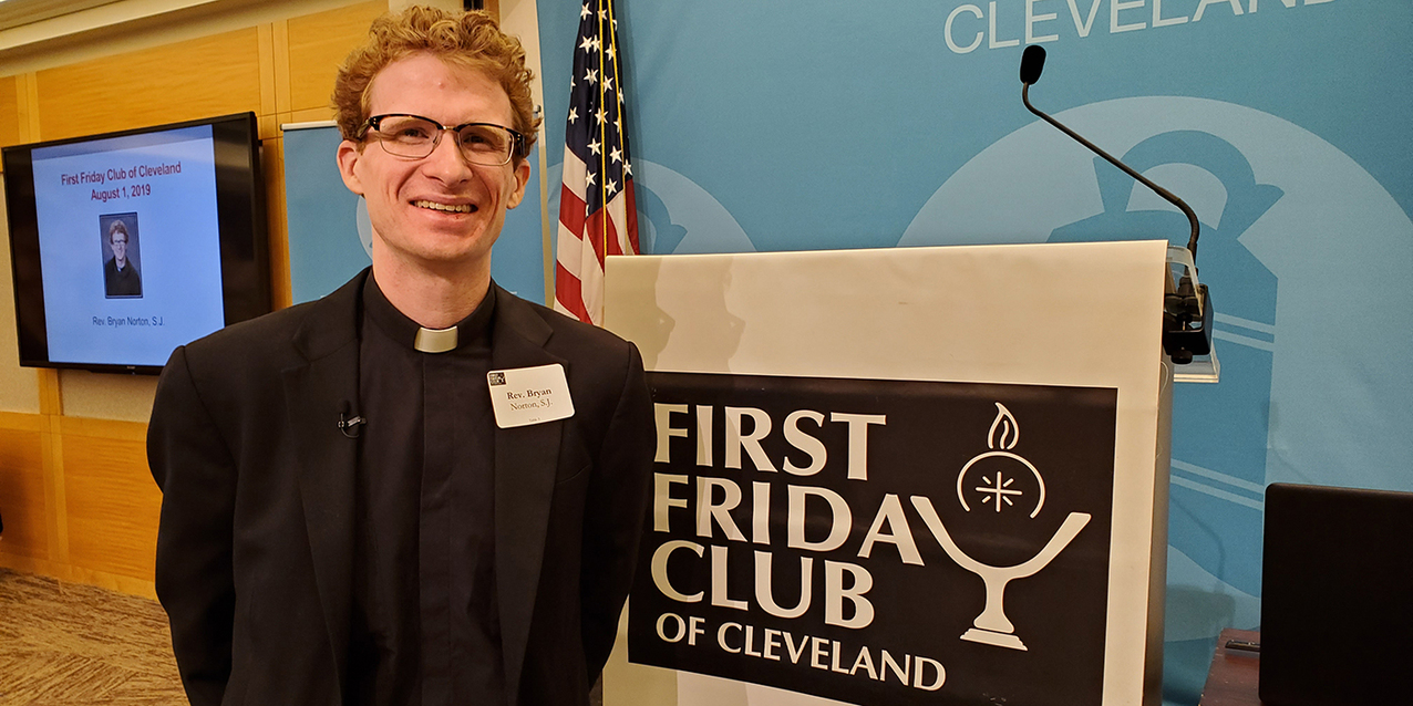 Father Bryan Norton shares priesthood journey with First Friday Club of Cleveland