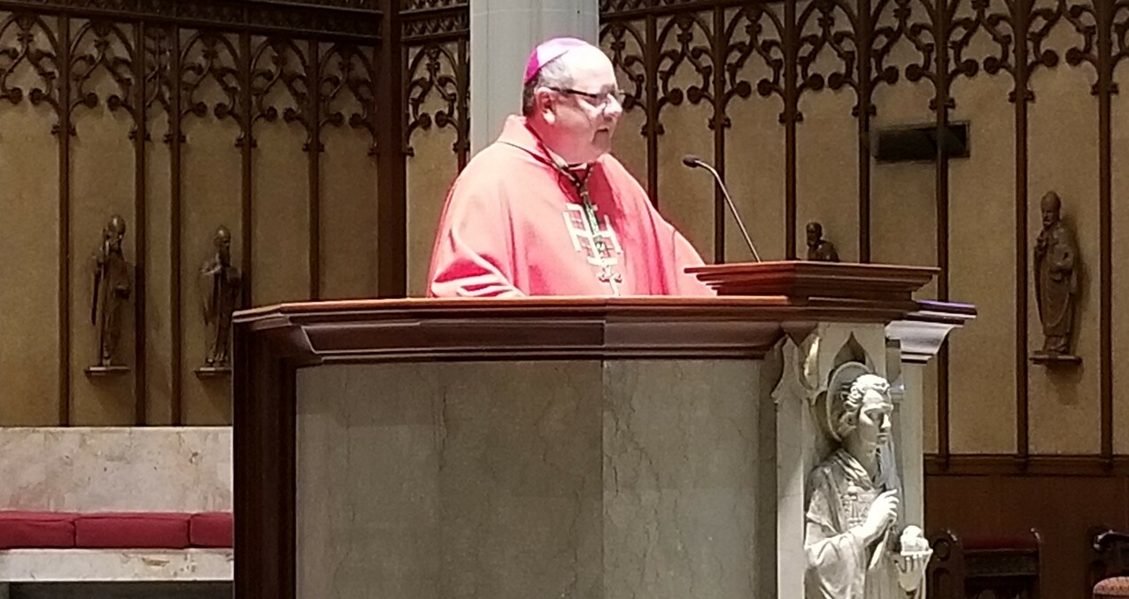 Bishop offers message of hope as he marks first year leading diocese