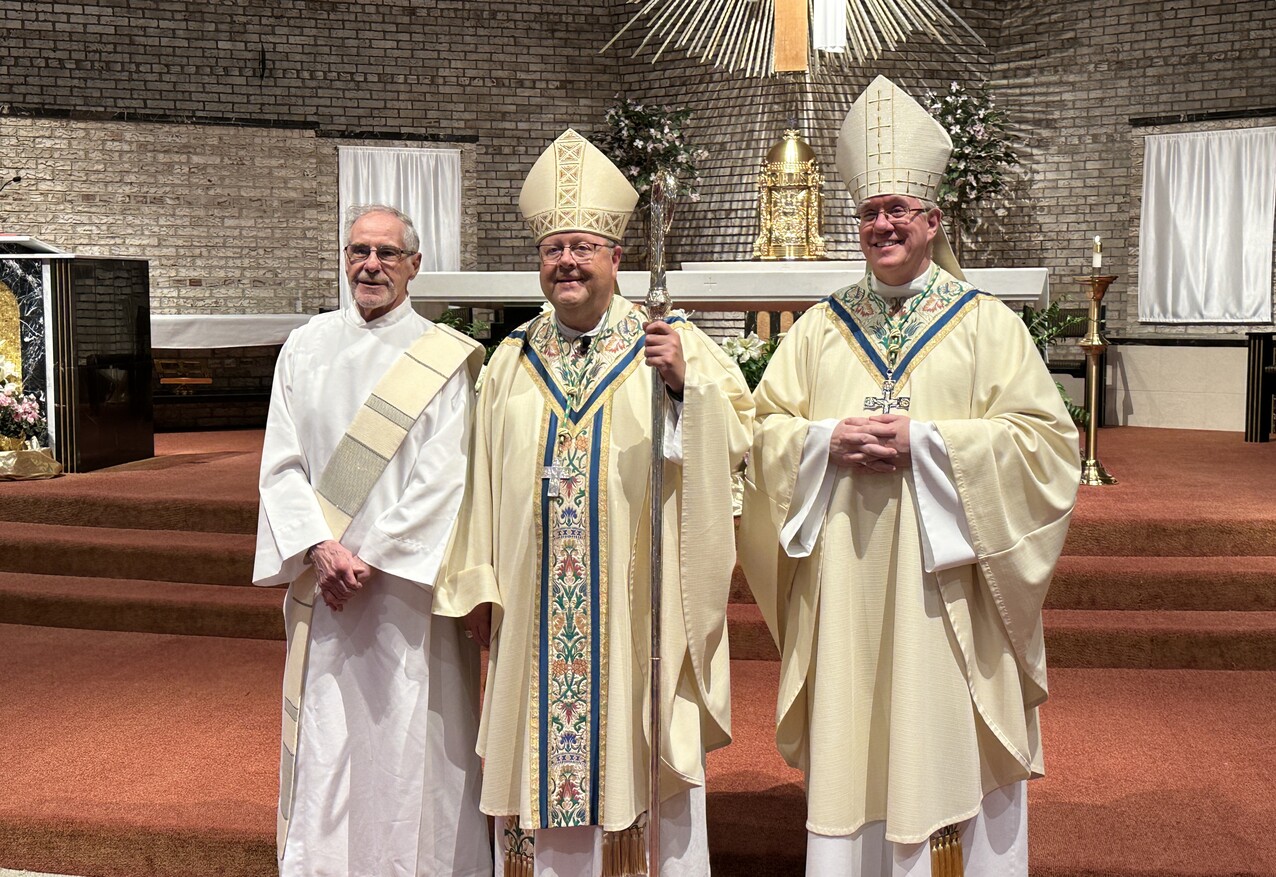 Diaconate community celebrates ordination jubilees at Mass, reception