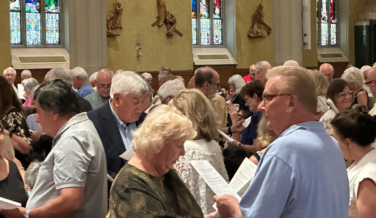 Bishop Woost celebrates annual golden wedding anniversary liturgy