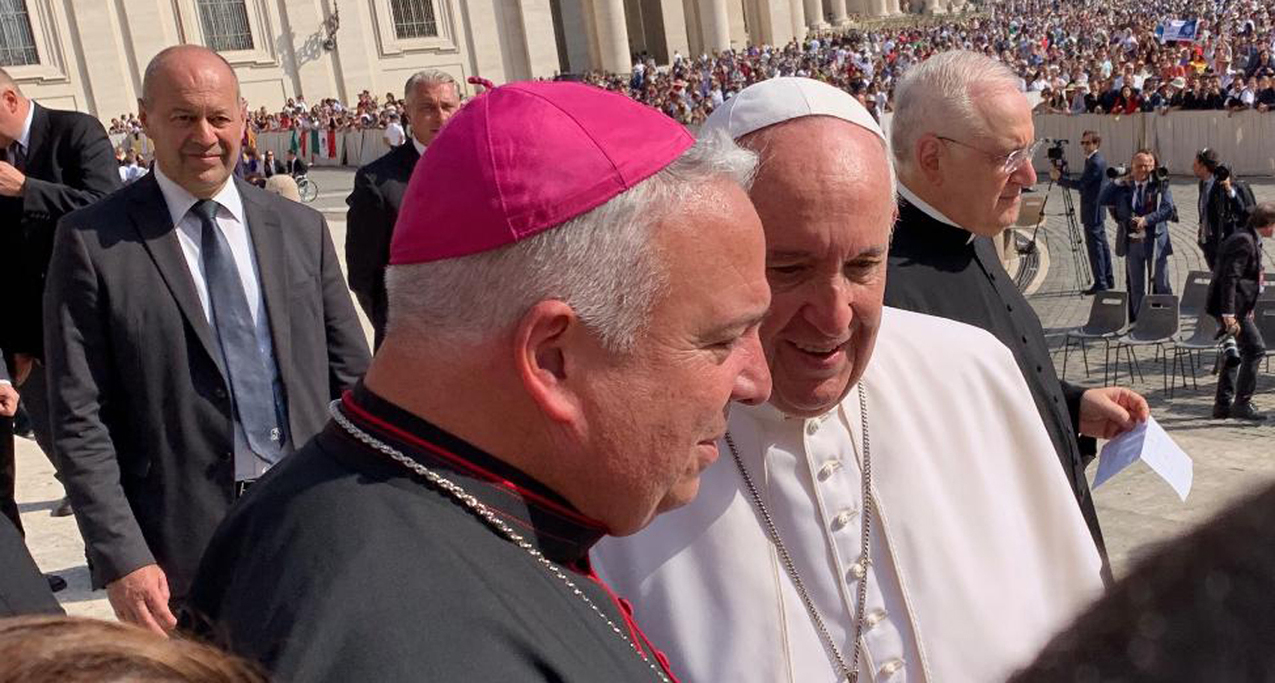 V Encuentro Vatican visit wraps up as Bishop Perez, Archbishop Gomez, Bishop Cepeda present results to pope