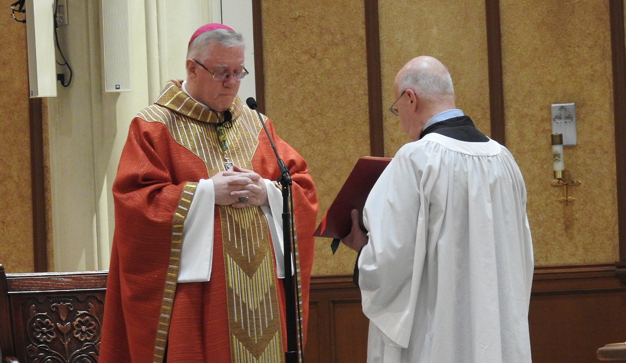 Bishop Woost celebrates annual golden wedding anniversary liturgy