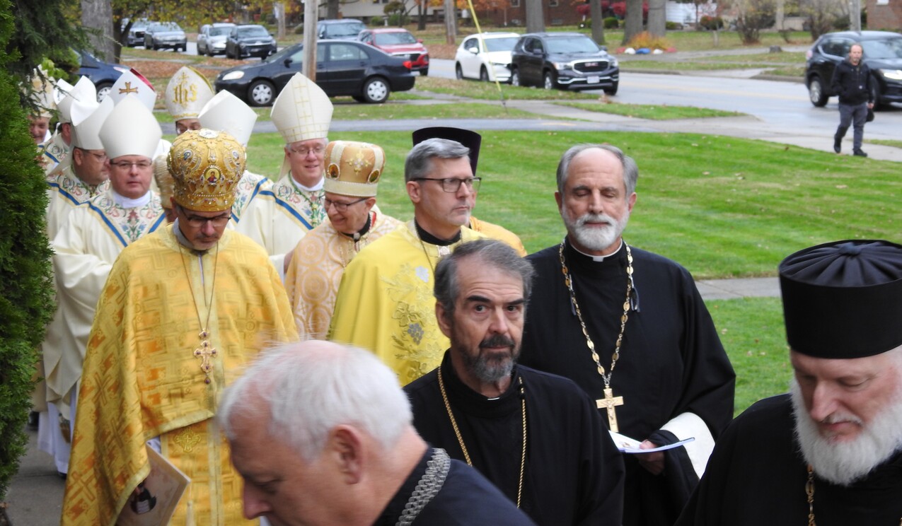 Bishops Malesic, Woost attend ordination for new Eparchy of Parma Bishop Pipta