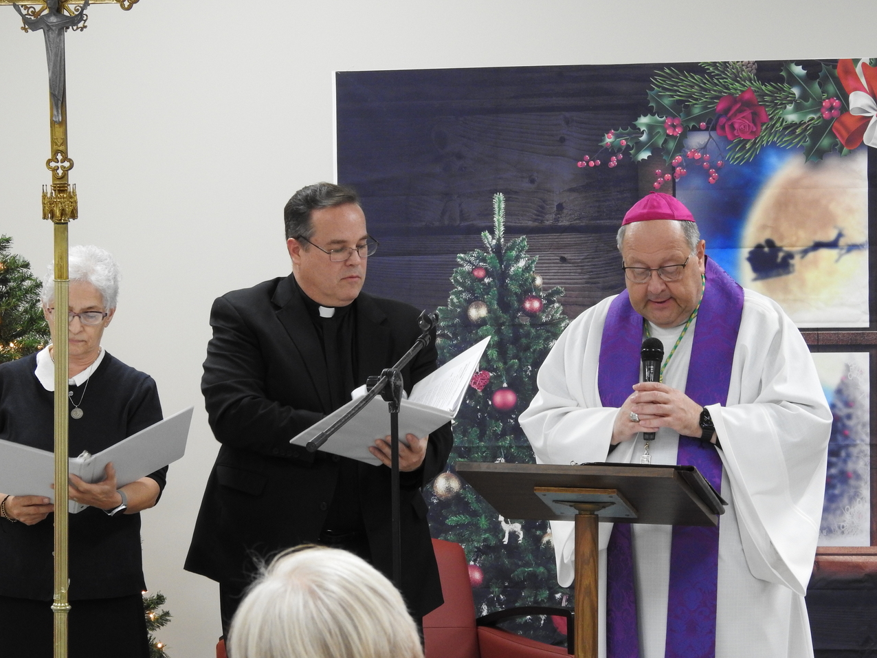  Newly renovated St. Michael the Archangel Parish Hall is blessed by Bishop Malesic