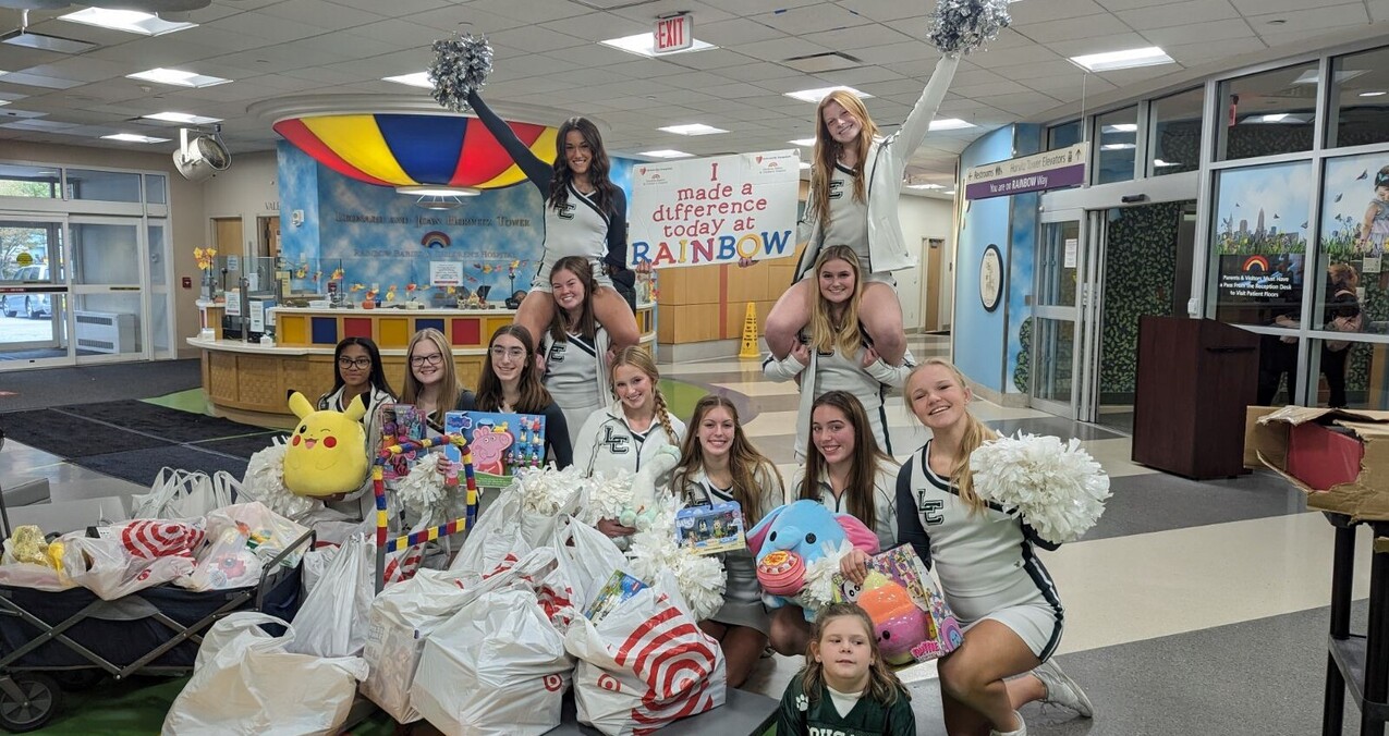 Lake Catholic cheerleaders spearhead donations for UH Rainbow Babies & Children’s Hospital
