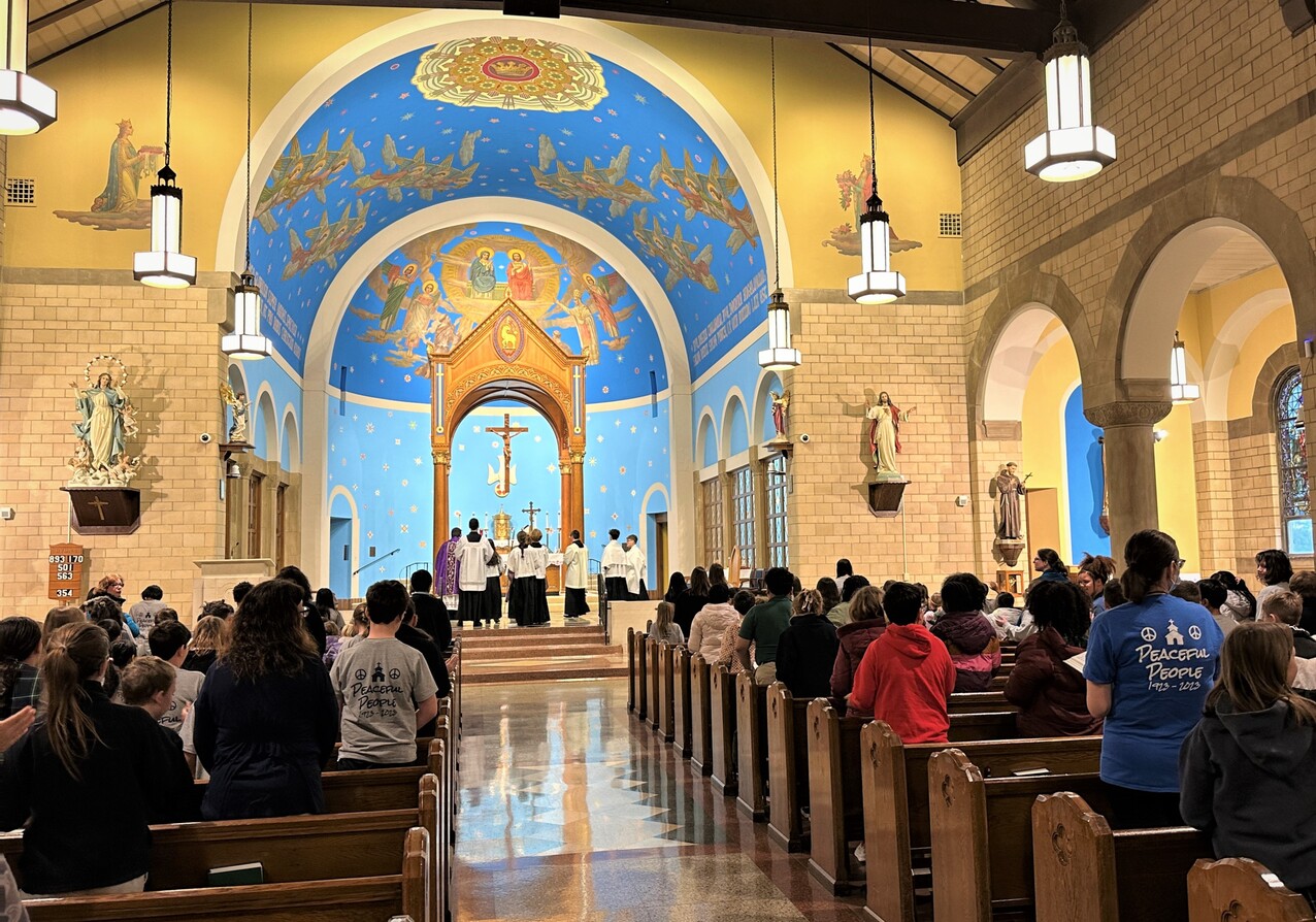 Our Lady of Angels School marks centennial with Mass, visit from bishop