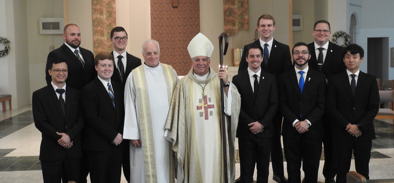Saint Mary seminarians admitted to candidacy for ordination as deacons, priests
