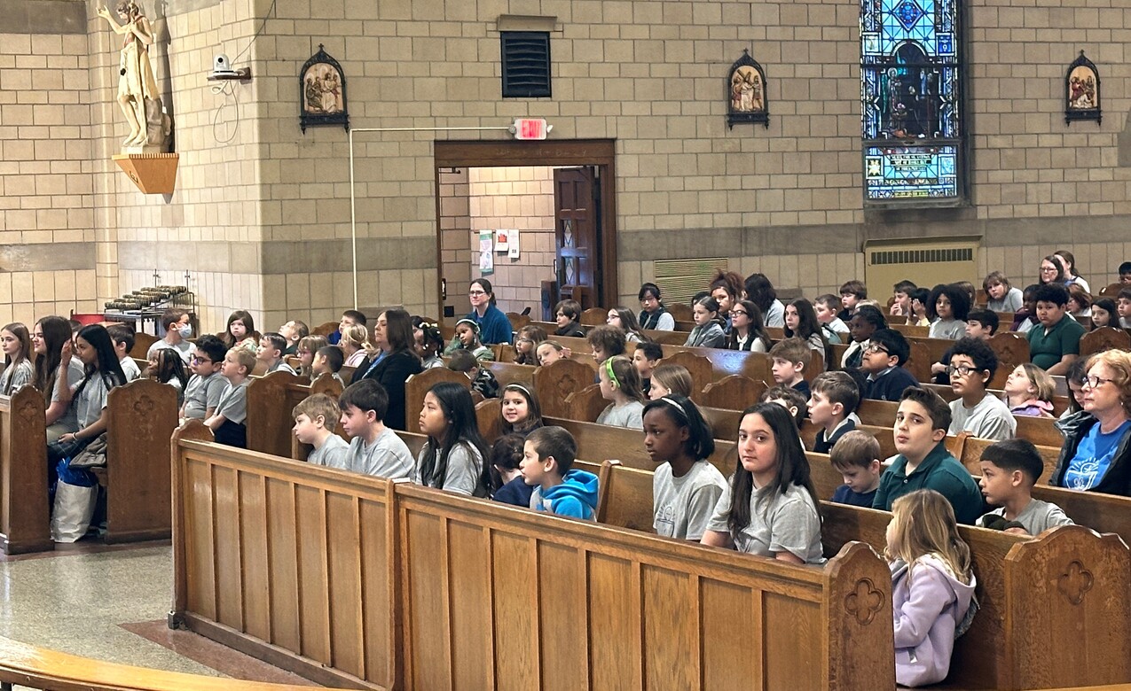 Our Lady of Angels School marks centennial with Mass, visit from bishop