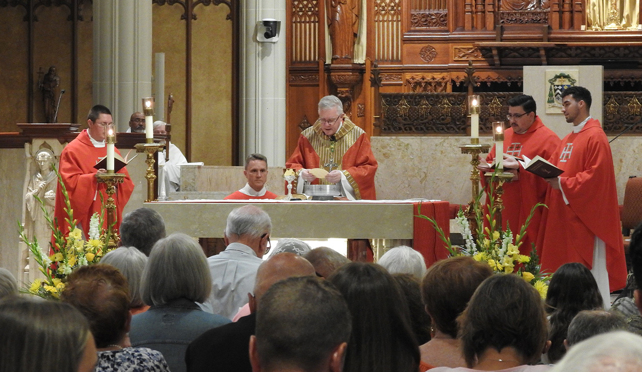 Bishop Woost celebrates annual golden wedding anniversary liturgy