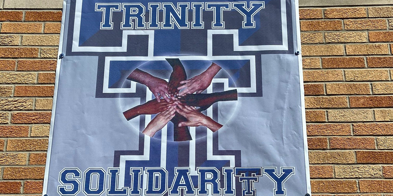 ‘Trinity Solidarity Court’ is new name for Trinity High School’s Godlewski Gymnasium floor
