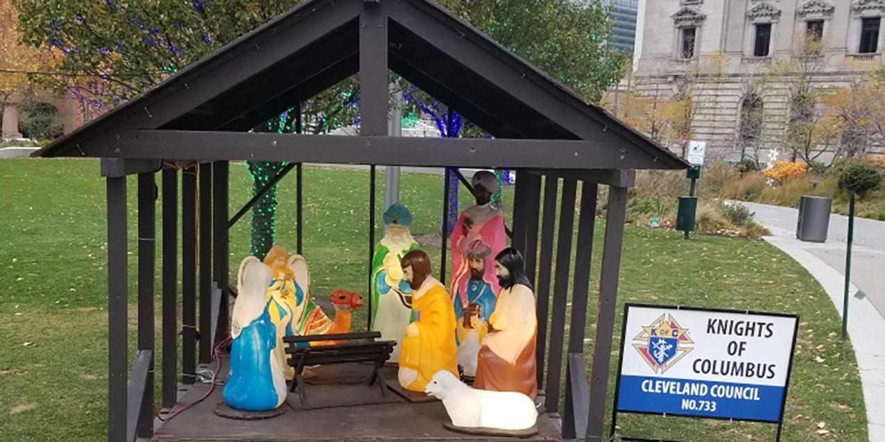 Nativity scene showcased again at Public Square