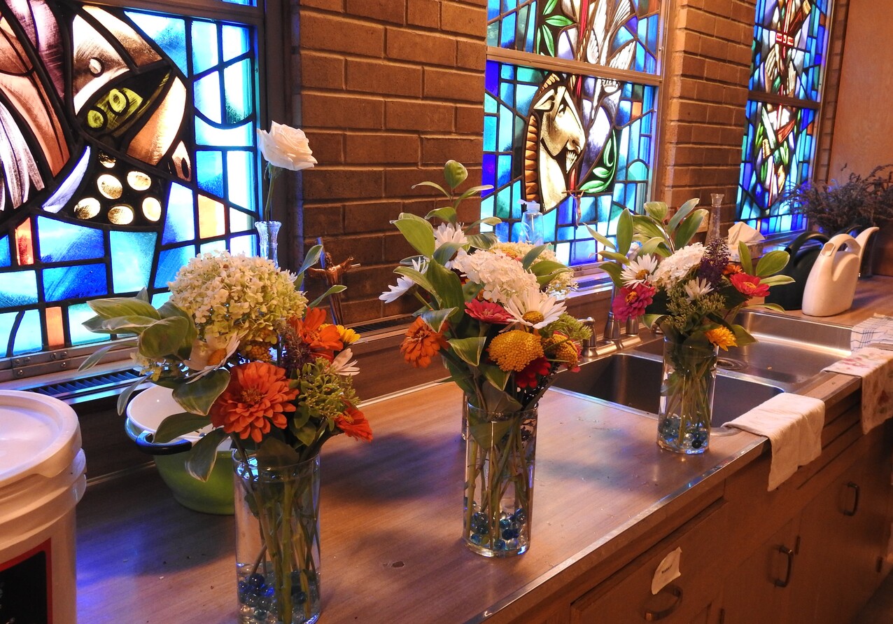 Cutting garden keeps St. Sebastian Church blooming inside and out