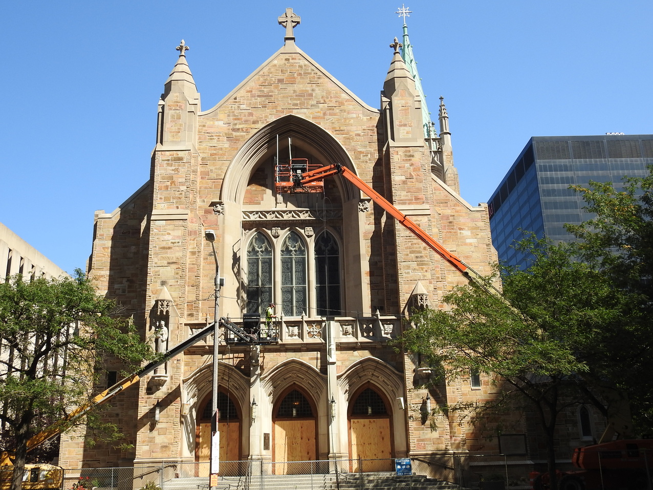 Exterior cathedral renovation project nears completion