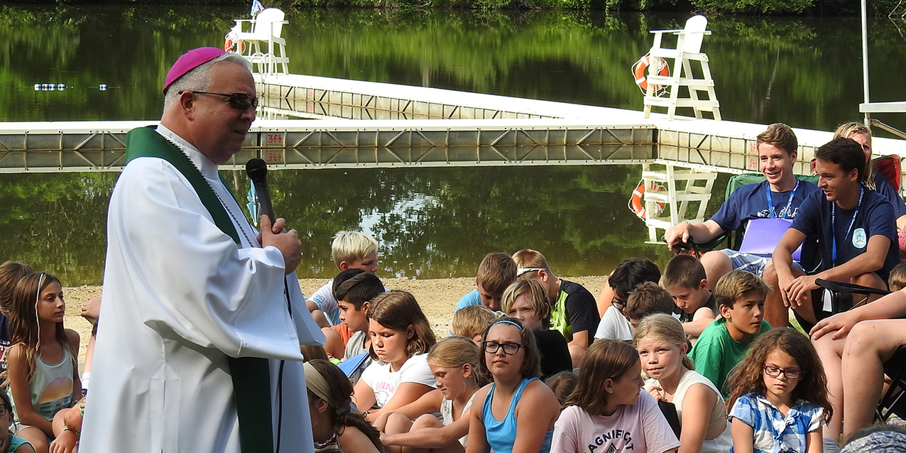 Outdoor ‘cathedral’ is setting for Camp Christopher Mass