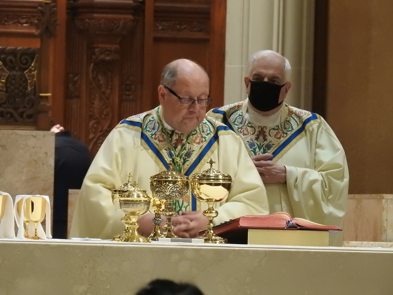Holy Thursday celebrates the institution of the Eucharist, priesthood
