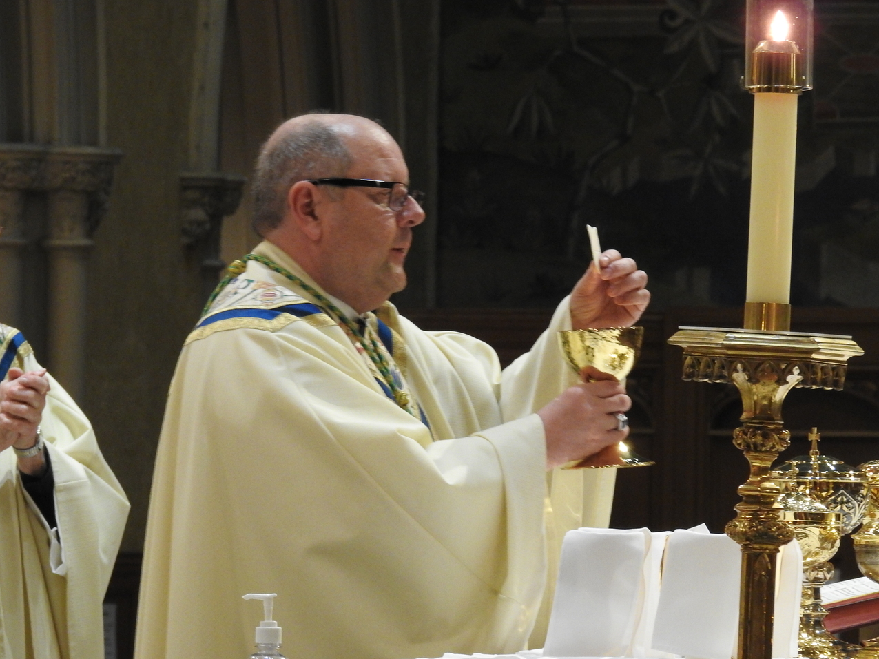 Holy Thursday celebrates the institution of the Eucharist, priesthood