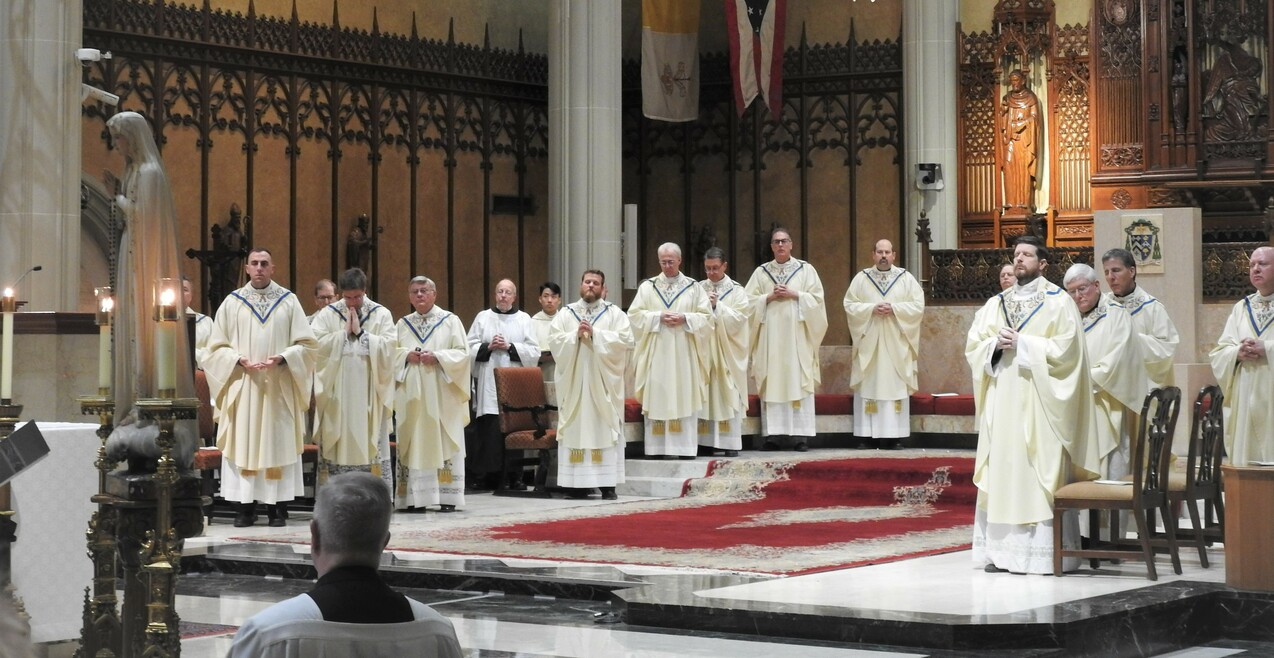 Local clergy, faithful join pope, universal Church in praying for peace