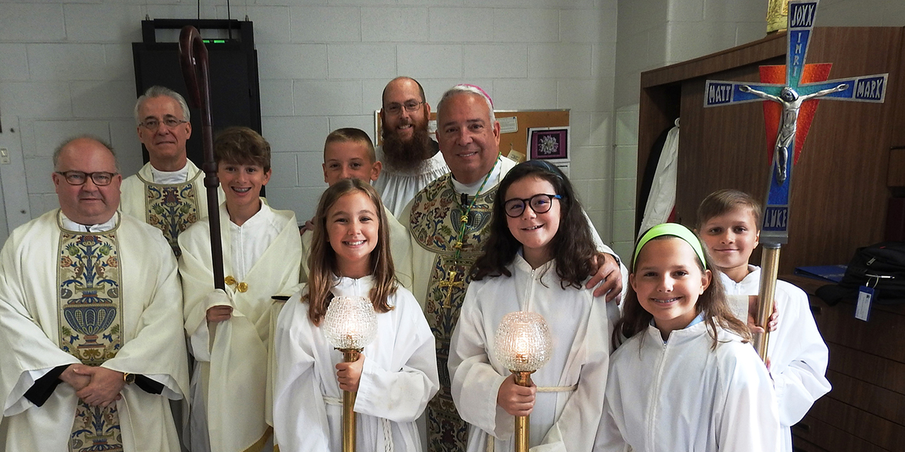 Liturgy, visit from bishop mark a new beginning for St. Albert the Great at Assumption Academy