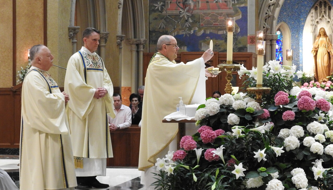 The symbol of death becomes a symbol of life on Easter, bishop tells faithful
