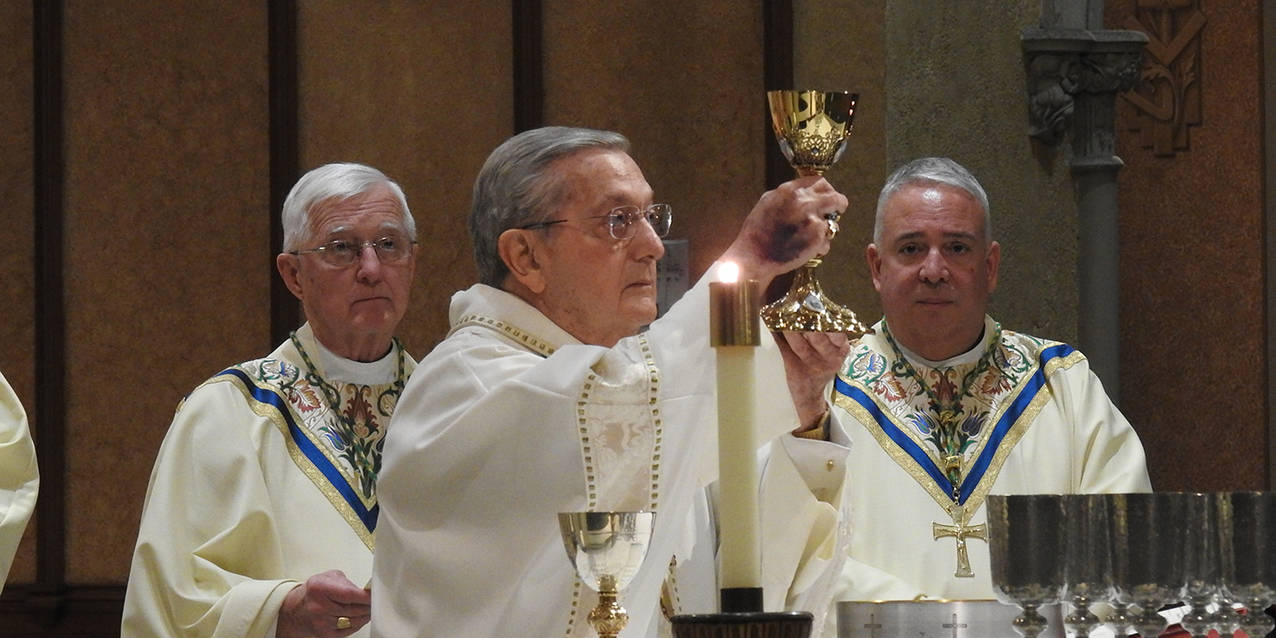 Bishop Pilla celebrates 60 years of priesthood