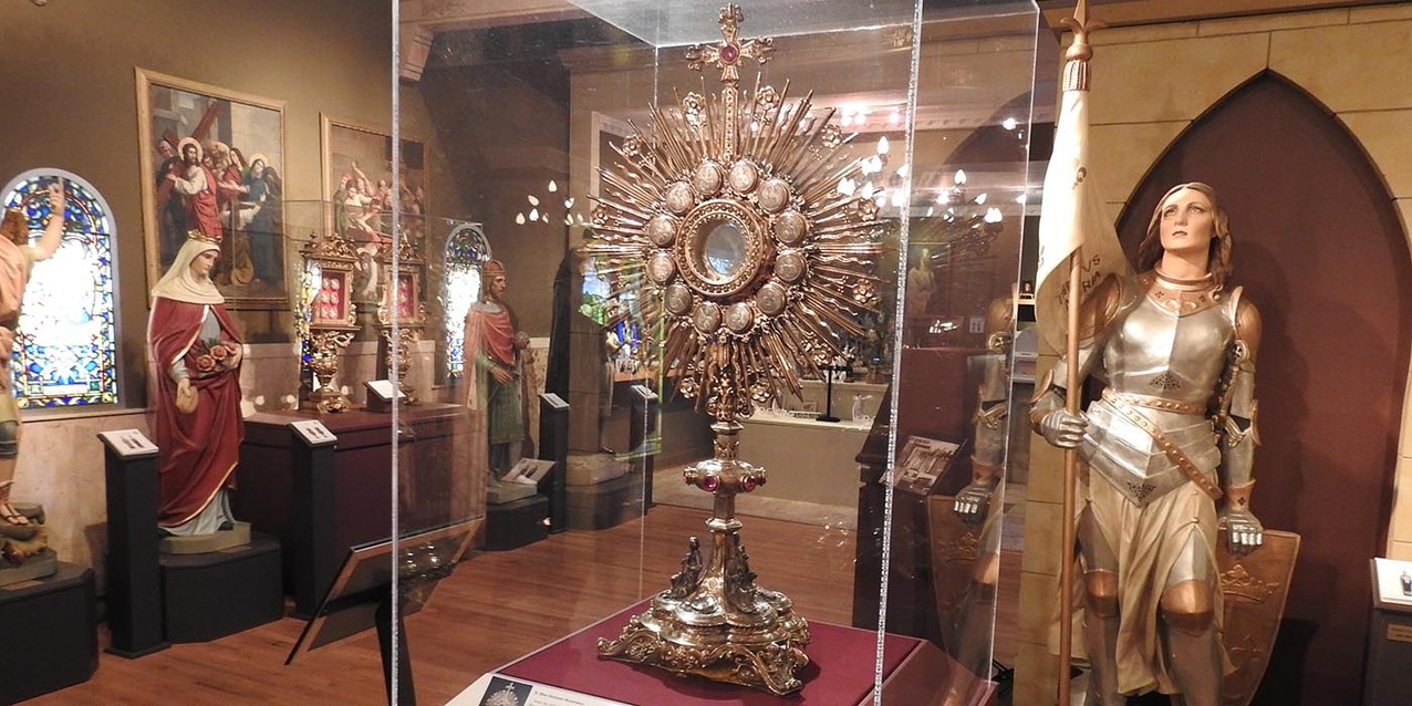 The Sanctuary Museum welcomes bishop, diocesan officials for tour