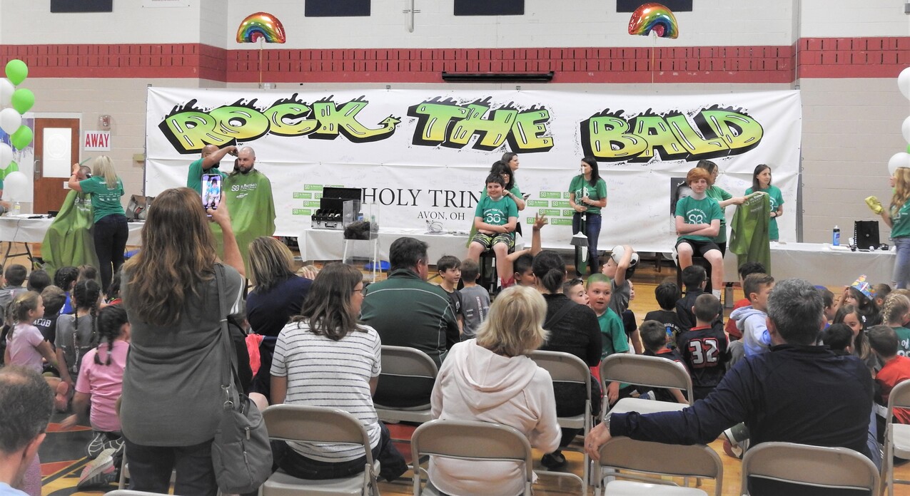 Holy Trinity students ‘Brave the Bald,’ raise funds for childhood cancer research