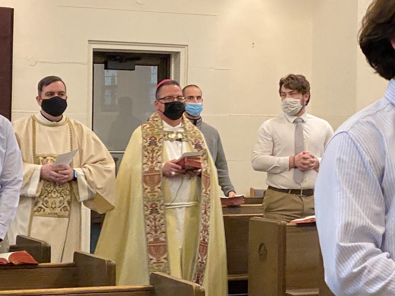 Newly installed Youngstown bishop visits Borromeo, Saint Mary seminaries