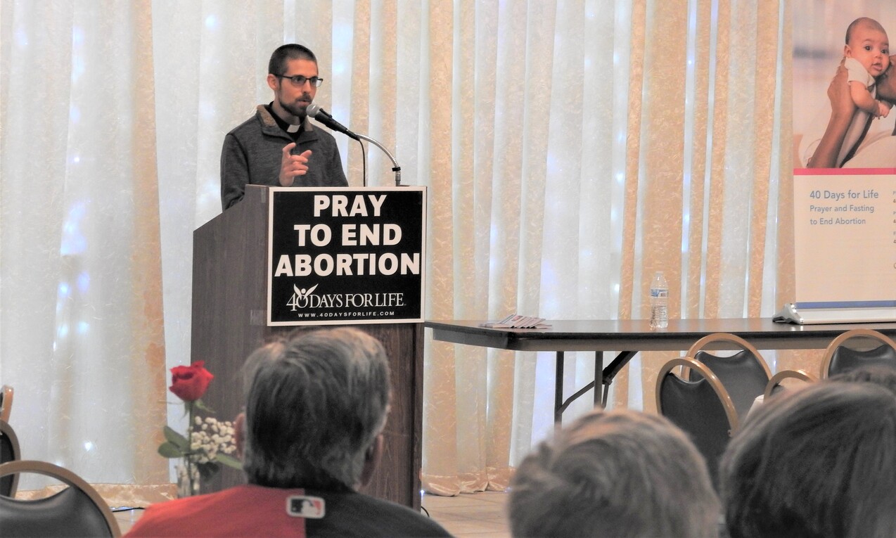 40 Days for Life campaign kicks off with prayer, song, remarks from Bishop Woost