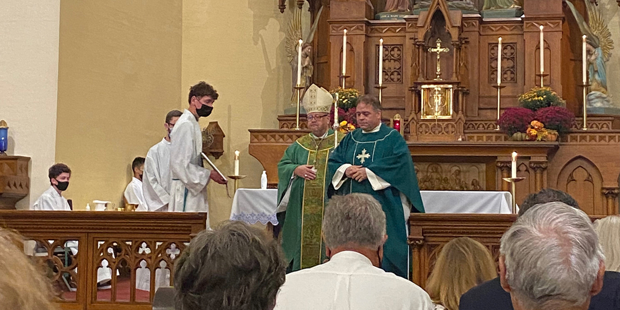 Father Vince Hawk installed as pastor of Holy Trinity Parish, Avon