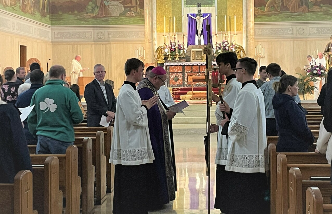 Lenten tradition continues as bishop prays Stations of the Cross at St. Rocco Parish