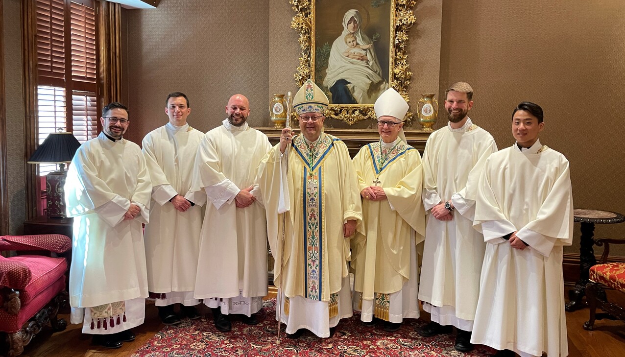 ‘Serve the people of God with love, joy,’ bishop tells new transitional deacons