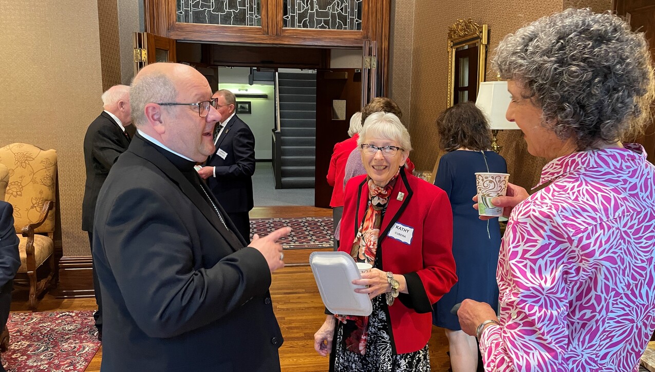 Bishop welcomes Parents of Priests to annual Palm Sunday social