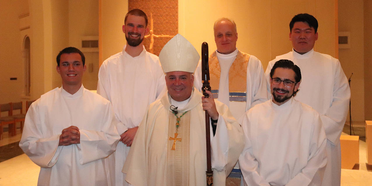 Four seminarians instituted in ministry of acolyte