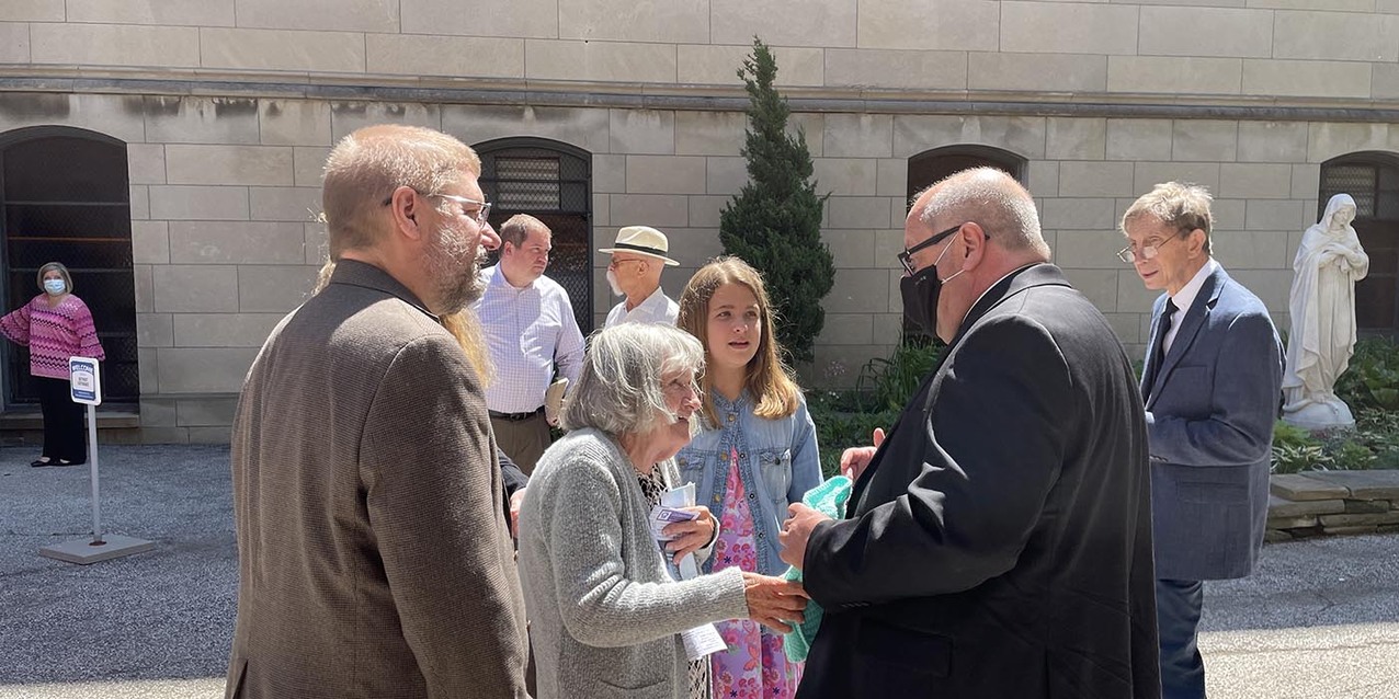 Faith should be personal but not private, bishop tells St. James parishioners