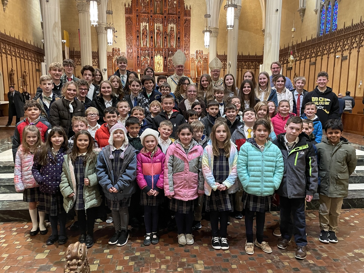 Elementary, high school students gather for annual Catholic Schools Week liturgy