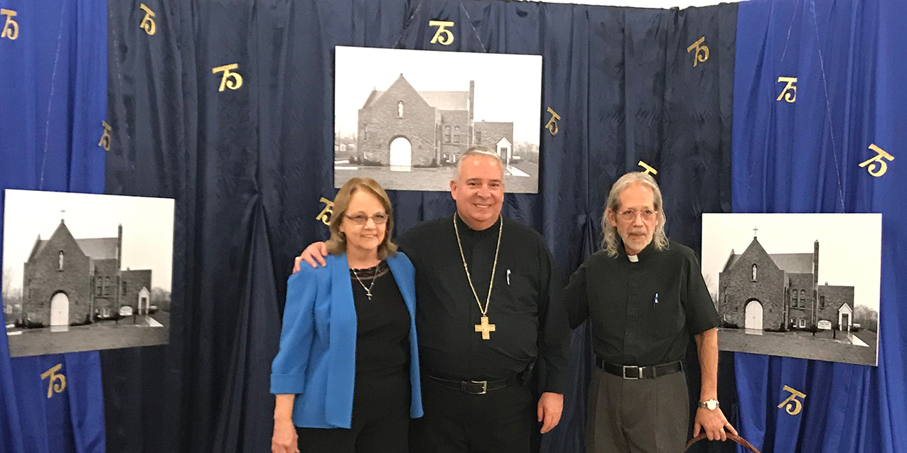 Our Lady of Victory Parish culminates 75th anniversary with Mass, reception
