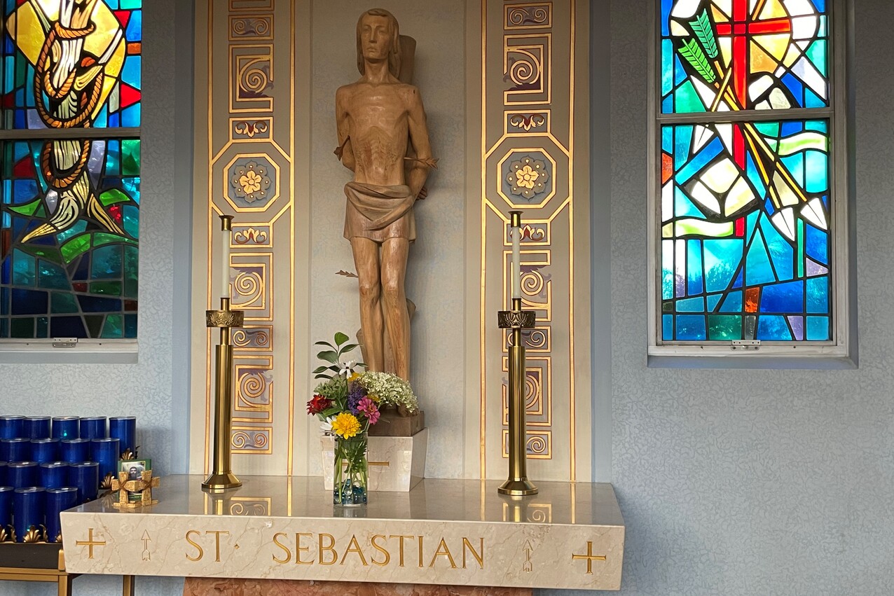 Cutting garden keeps St. Sebastian Church blooming inside and out