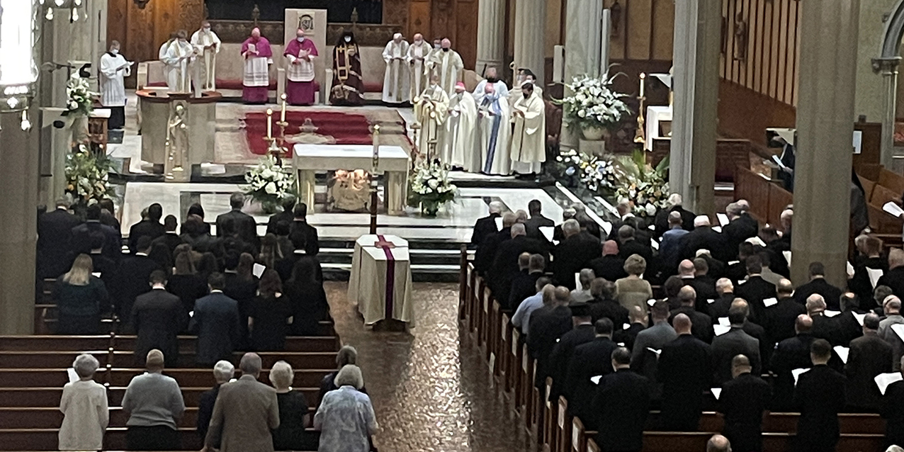 Diocese begins the final farewell for Bishop Anthony M. Pilla