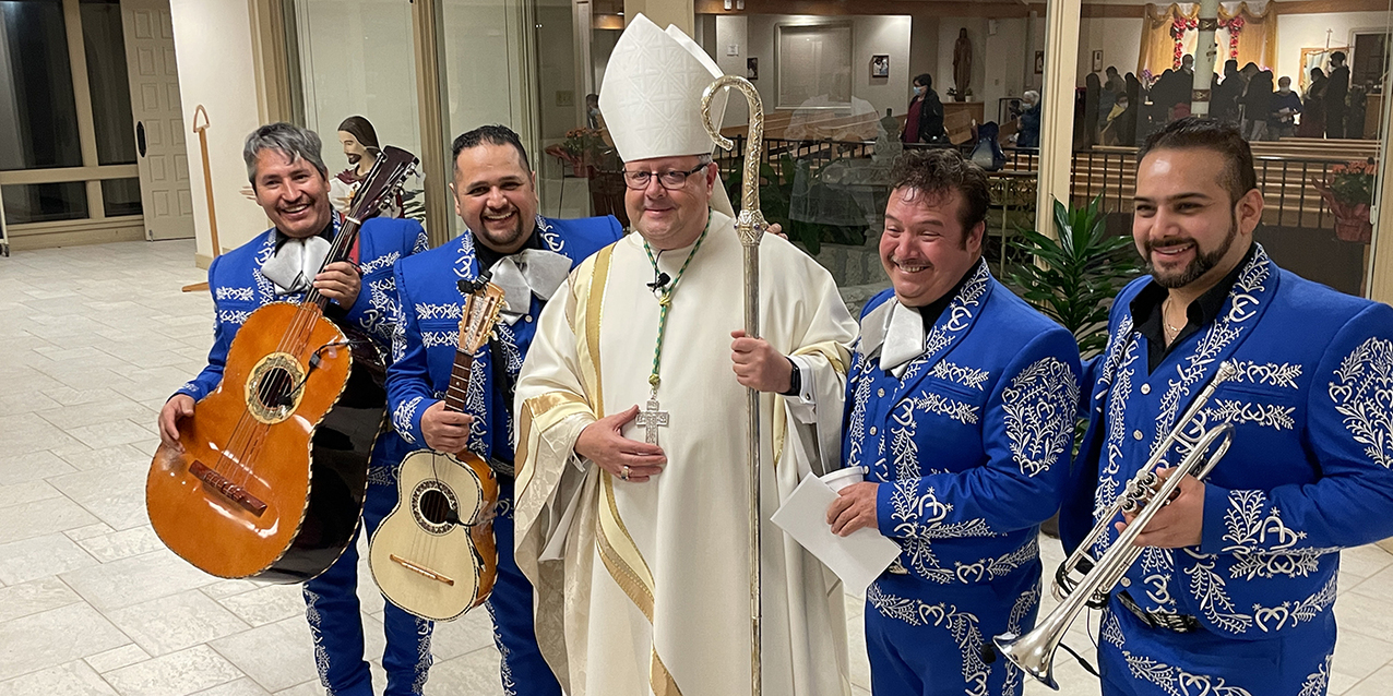 Bishop enjoys Our Lady of Guadalupe celebration with Sacred Heart Chapel parishioners
