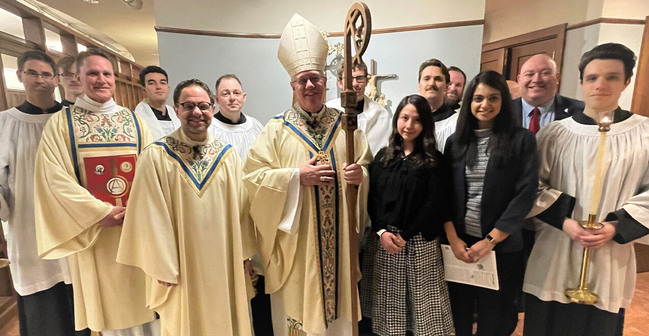 ‘Christ will never abandon you,’ Bishop Woost tells young adults