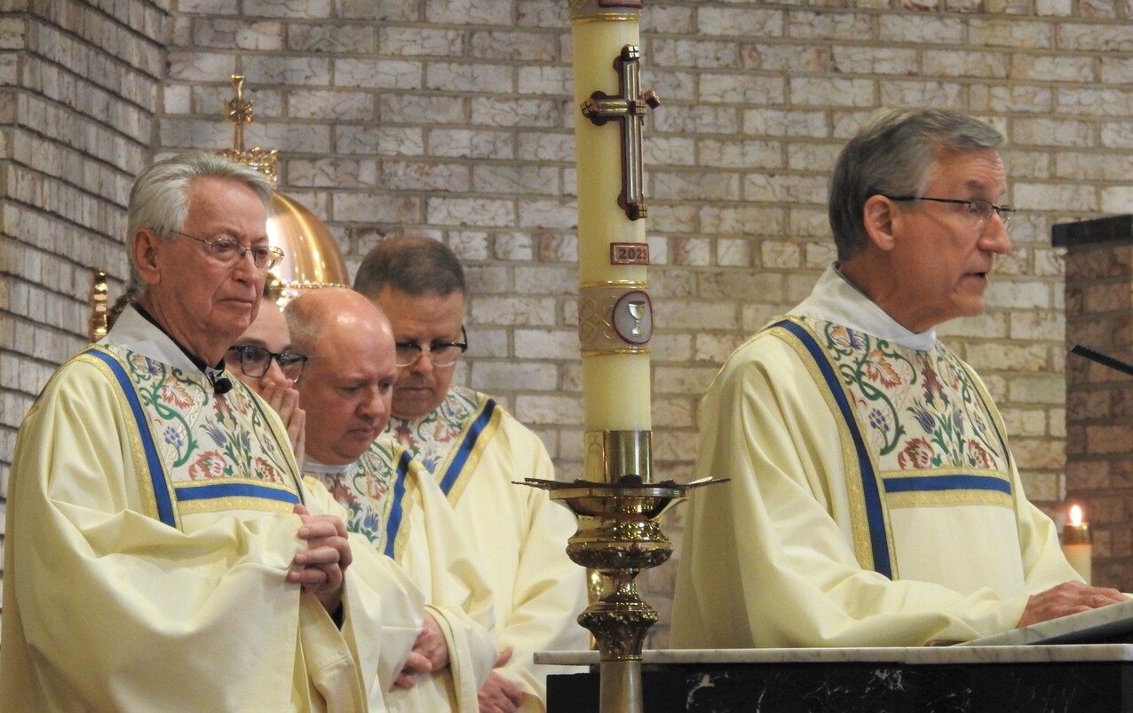 Liturgy, reception celebrate deacons’ years of service to diocese