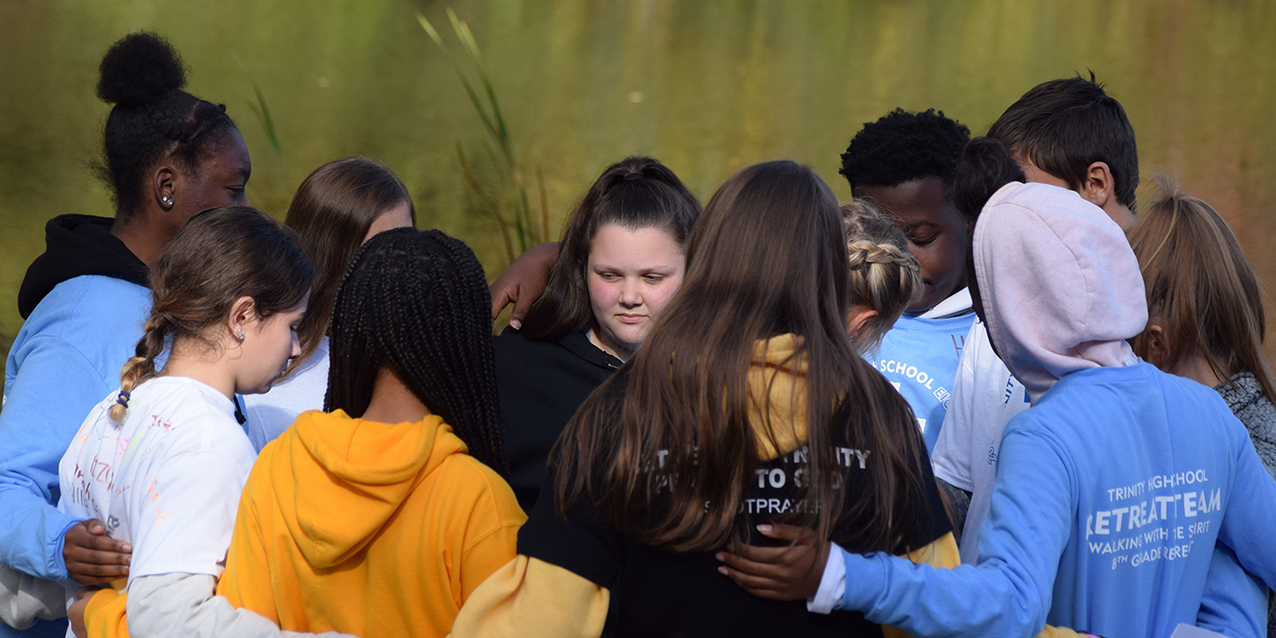 Trinity High School ministry team leads inspirational retreat for middle school students 