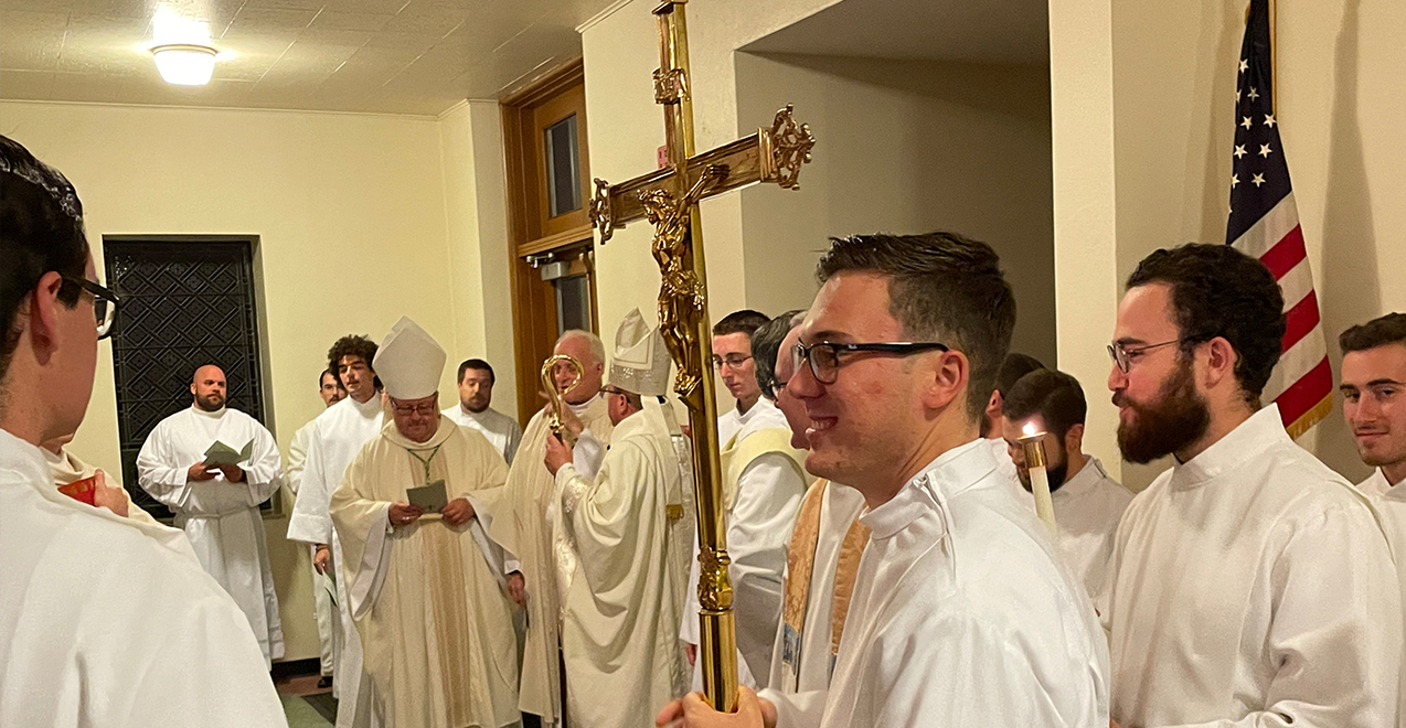 Eight seminarians instituted as lectors by Bishop Bonnar of Youngstown