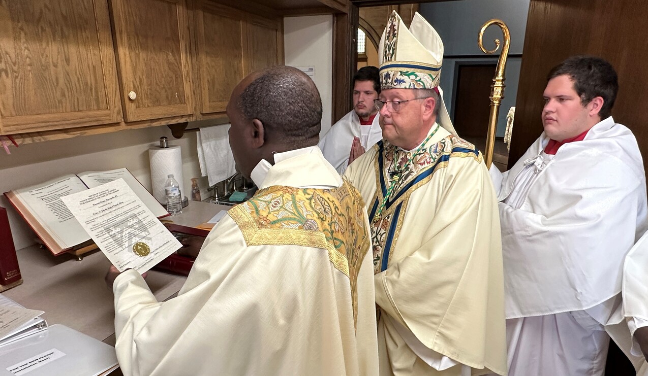 Visitation of Mary, St. John the Baptist parishes welcome new pastor