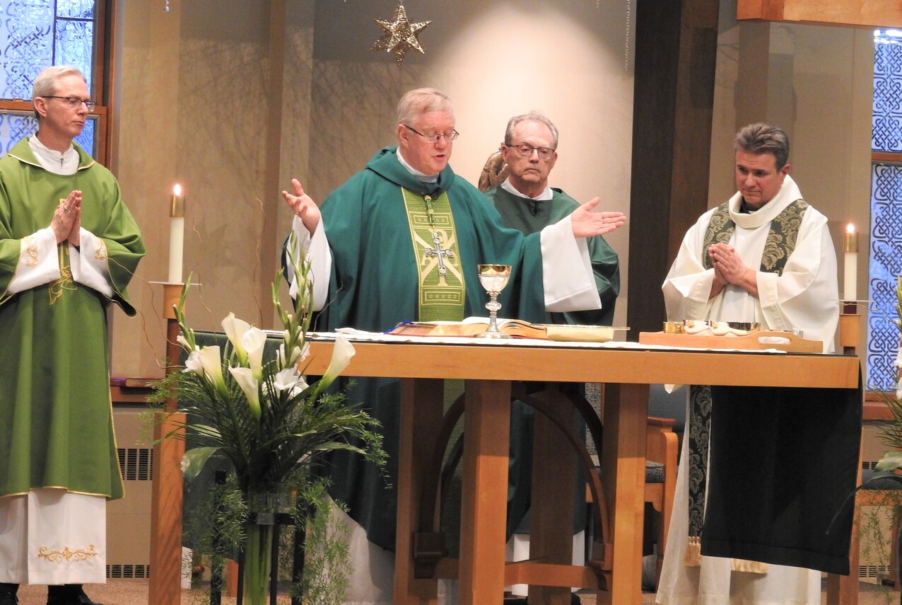 Bishop Woost helps St. Mary Magdalene Parish mark 75 years