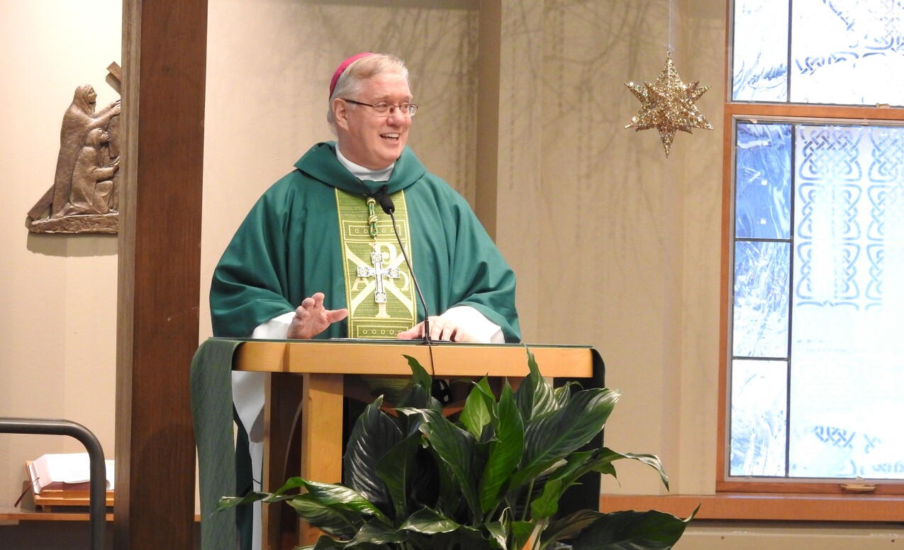Bishop Woost helps St. Mary Magdalene Parish mark 75 years