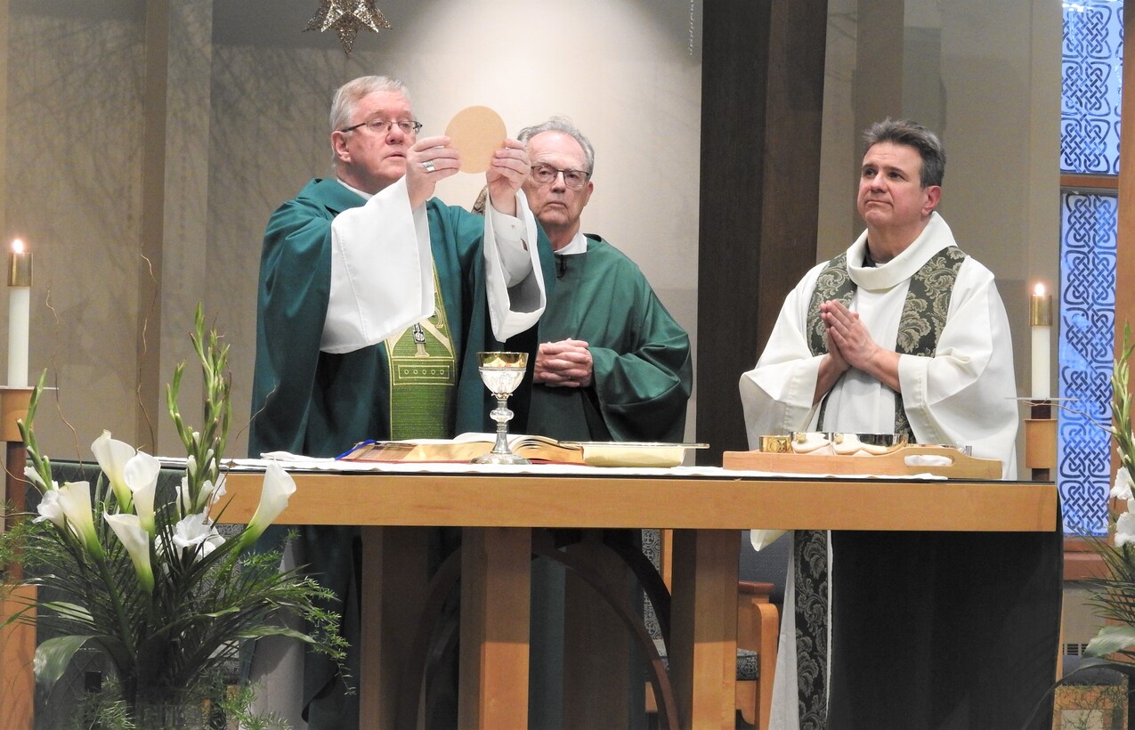 Bishop Woost helps St. Mary Magdalene Parish mark 75 years