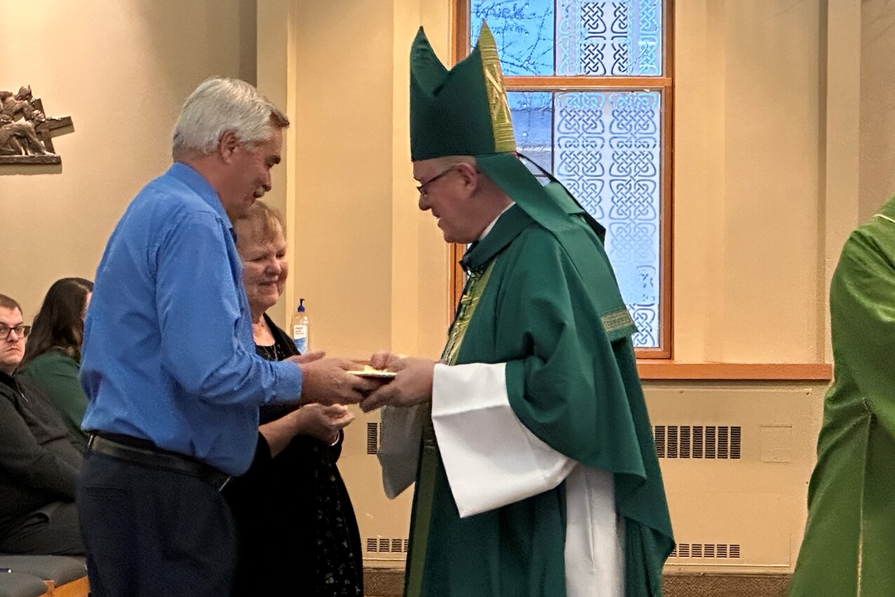 Bishop Woost helps St. Mary Magdalene Parish mark 75 years