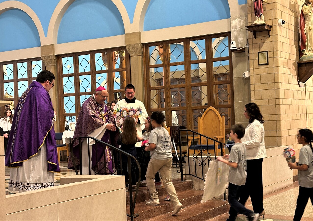 Our Lady of Angels School marks centennial with Mass, visit from bishop